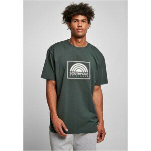 Southpole Square Logo Tee bottlegreen - L