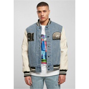 Southpole Denim College Jacket retro midblue washed - M