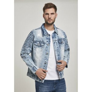 Southpole Biker Trucker Jacket lt.sand blue - L