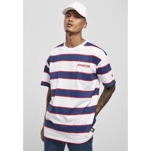 Starter Logo Striped Tee white/blue - XS