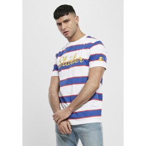 Starter Script Stripe Tee white/ultra marine/starter red - M