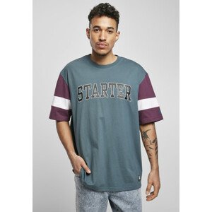 Starter Throwback Tee teal/darkviolet/white - L