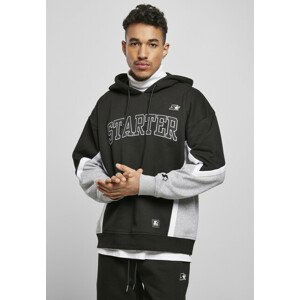 Starter Throwback Hoody black/heathergrey - XXL