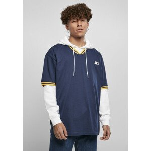 Starter Basic Sports Tee darkblue/californiayellow - L