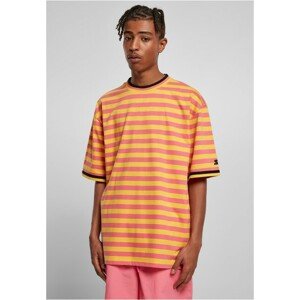 Starter Fresh Stripes Tee pnkgrpfrt/clfrnyllw - M