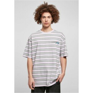 Starter Look for the Star Striped Oversize Tee lilac/palewhite/heavymetal - L