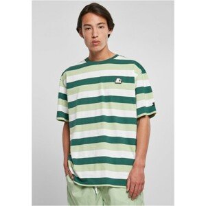 Starter Sun Stripes Oversize Tee darkfreshgreen/vintagegreen/white - L