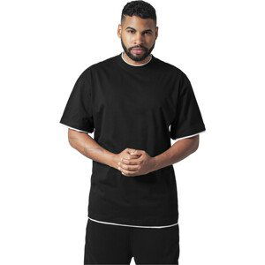 Urban Classics Contrast Tall Tee blk/wht - 6XL