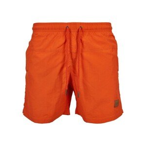 Urban Classics Block Swim Shorts rust orange - XL