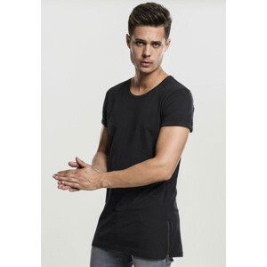 Urban Classics Long Shaped Side Zip Tee black - XXL