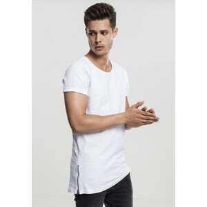 Urban Classics Long Shaped Side Zip Tee white - XL