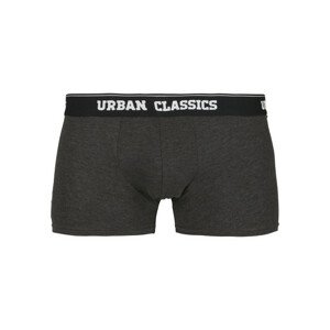 Urban Classics Men Boxer Shorts Double Pack black/charcoal - L