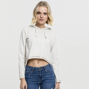 Dámska mikina Urban Classics Ladies Cropped Terry Hoody offwhite melange - XL