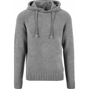 Urban Classics Chenille Hooded Sweater grey - S