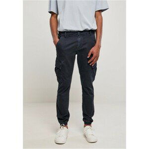 Urban Classics Washed Cargo Twill Jogging Pants midnightnavy - 30