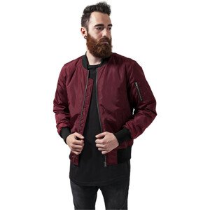 Urban Classics 2-Tone Bomber Jacket burgundy/black - XS