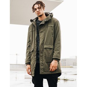 Urban Classics Cotton Peached Canvas Parka olive - S