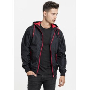 Urban Classics Contrast Windrunner blk/red - 3XL