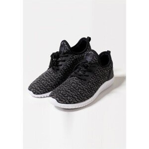 Urban Classics Knitted Light Runner Shoe black/grey/white - 37