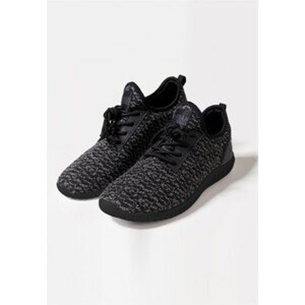 Urban Classics Knitted Light Runner Shoe black/grey/black - 37