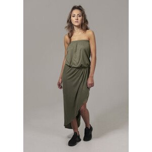 Urban Classics Ladies Viscose Bandeau Dress duskrose - L