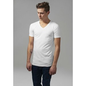 Urban Classics Basic V-Neck Tee white - M