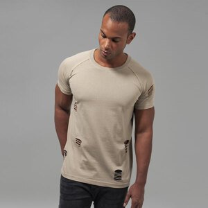 Urban Classics Ripped Raglan Tee warm sand - S