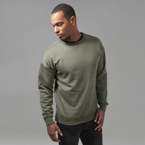 Pánska mikina Urban Classics Sweat Crewneck olive - M