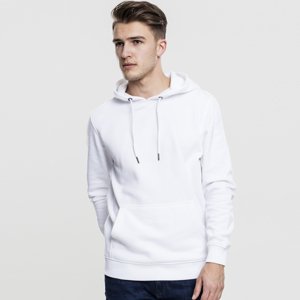 Pánska mikina s kapucňou Urban Classics Basic Sweat Hoody white - XS