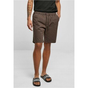 Urban Classics Stretch Twill Joggshorts brown - 4XL