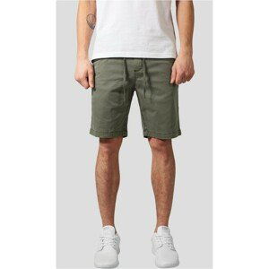 Urban Classics Stretch Twill Joggshorts olive - M