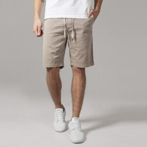 Urban Classics Stretch Twill Joggshorts sand - 3XL