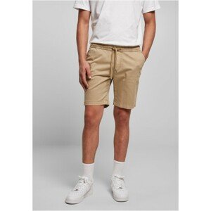 Urban Classics Stretch Twill Joggshorts unionbeige - 4XL