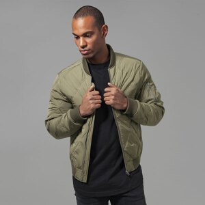 Urban Classics Big Diamond Quilt Bomber Jacket olive - XXL