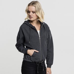 Dámska mikina Urban Classics Ladies Kimono Zip Hoody charcoal - XS