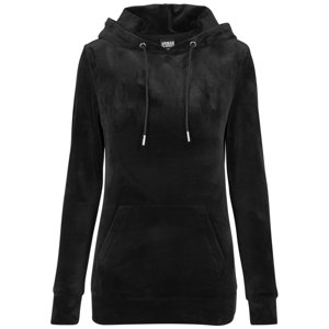 Dámska mikina Urban Classics Ladies Velvet Hoody black - XS