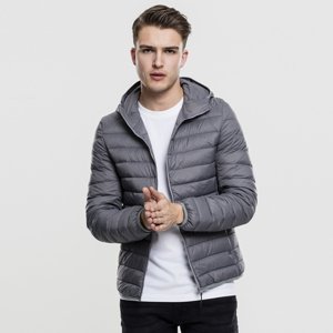 Urban Classics Basic Hooded Down Jacket darkgrey - M