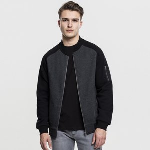 Urban Classics 2-Tone Raglan Sweat Bomber cha/blk - S