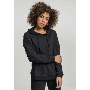 Urban Classics Ladies Laced-Up Hoody black - S