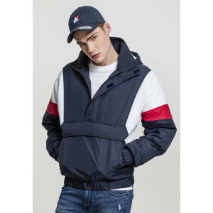 Urban Classics 3 Tone Pull Over Jacket navy/white/fire red - L