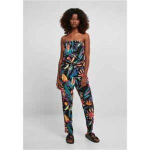 Urban Classics Ladies Viscose Bandeau Jumpsuit blackfruity - L