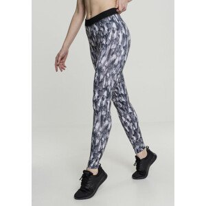 Urban Classics Ladies Active Graphic Leggings grey - L