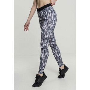 Urban Classics Ladies Active Graphic Leggings grey - S