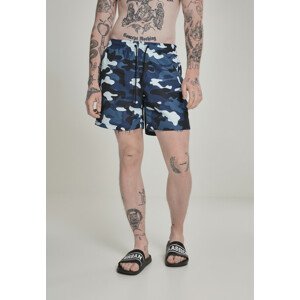 Urban Classics Camo Swimshorts blue camo - M