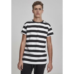 Urban Classics Block Stripe Tee blk/wht - XXL