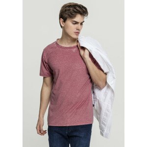 Urban Classics Stripe Burn Out Tee lightred - XL