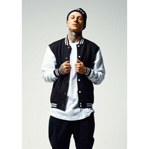 Urban Classics 2-tone College Sweatjacket blk/wht - L