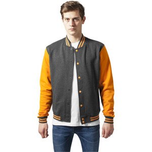 Urban Classics 2-tone College Sweatjacket cha/ora - S