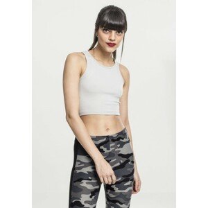 Urban Classics Ladies Rib Cropped Top grey - S