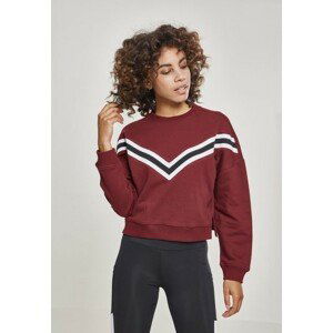 Urban Classics Ladies Inset Striped Crew port - XL